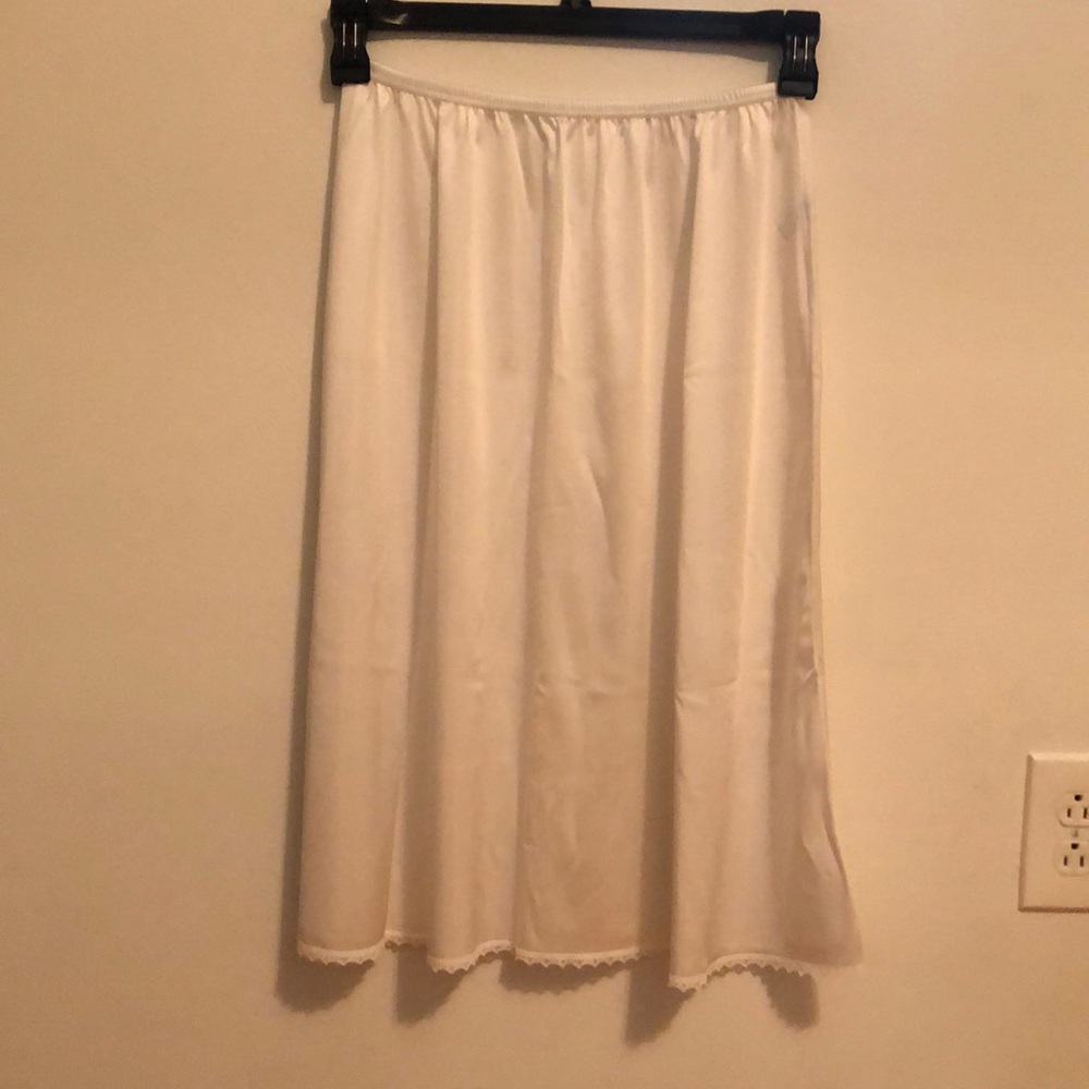 2 slips, selling as pair, one White, one Black, Vanity Fair vintage slip, Medium